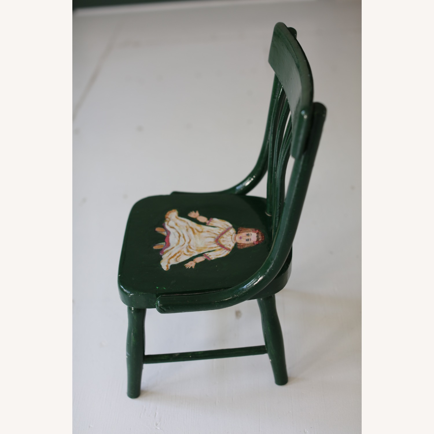 Hand-Painted Child-Size Wooden Chair - image-5