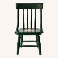 Hand-Painted Child-Size Wooden Chair