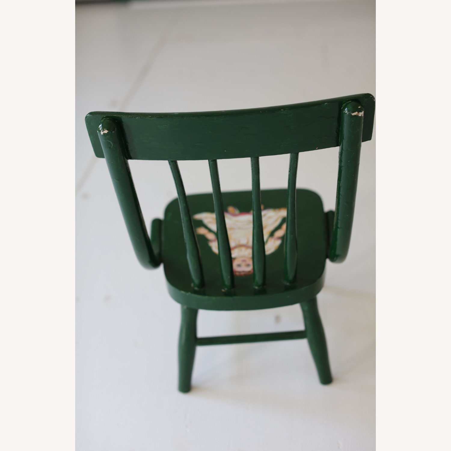 Hand-Painted Child-Size Wooden Chair - image-7