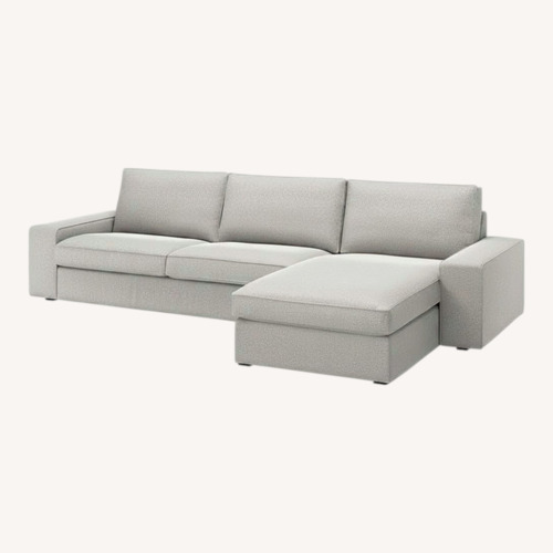 Used IKEA Light Gray 2 Piece Sectional for sale on AptDeco