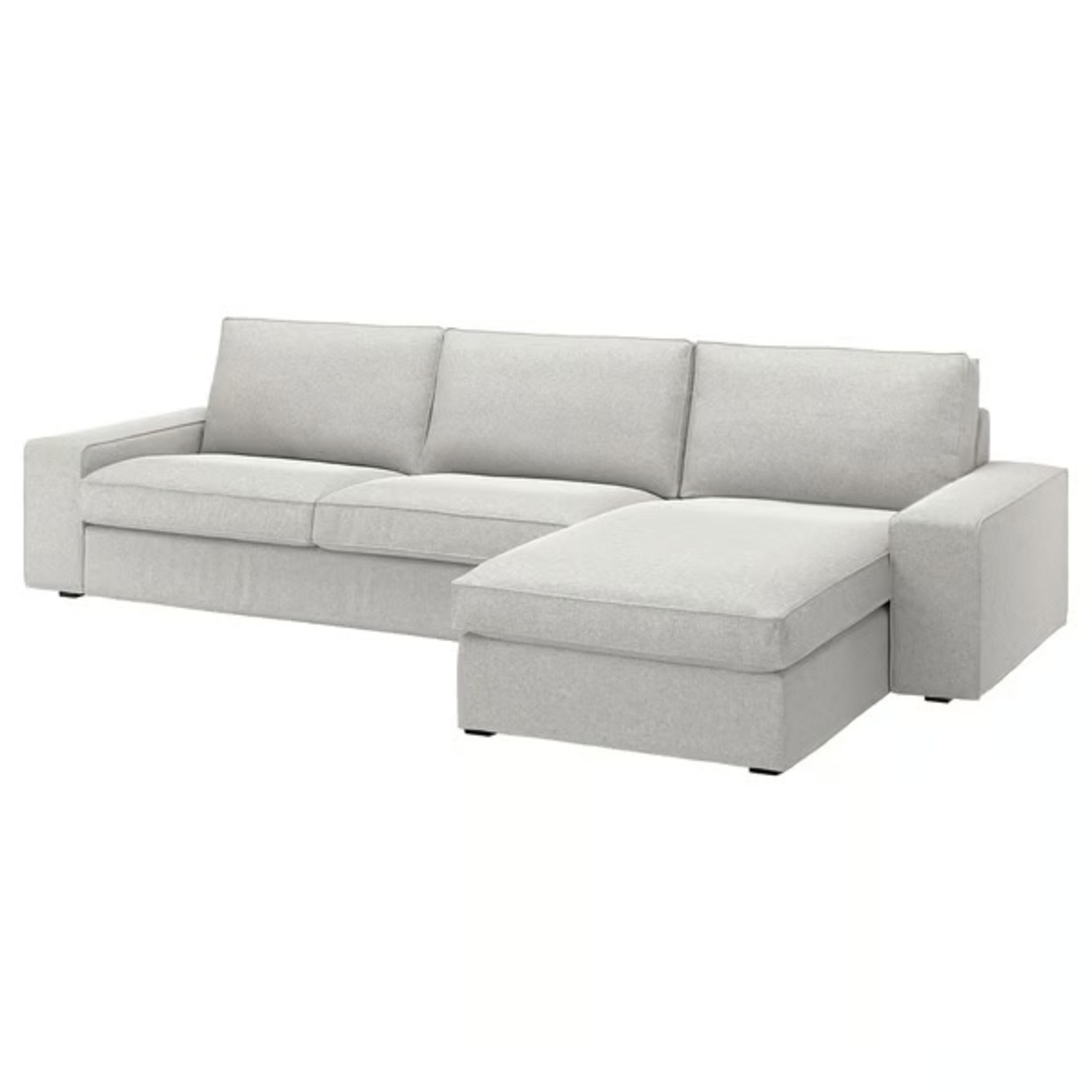 IKEA Light Gray 2 Piece Sectional - image-5