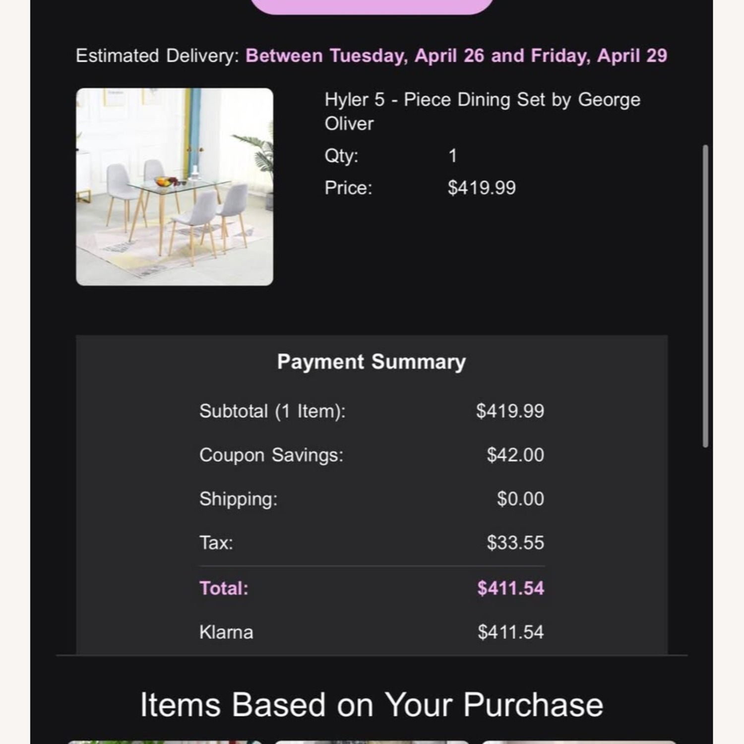 Wayfair Hyler Dining Set by George Oliver - image-3