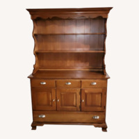 Vintage Thomasville Hutch Two-Piece Cabinet