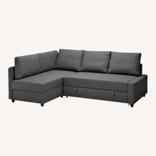 Used IKEA Dark Gray Fabric 2 Piece Sectional for sale on AptDeco