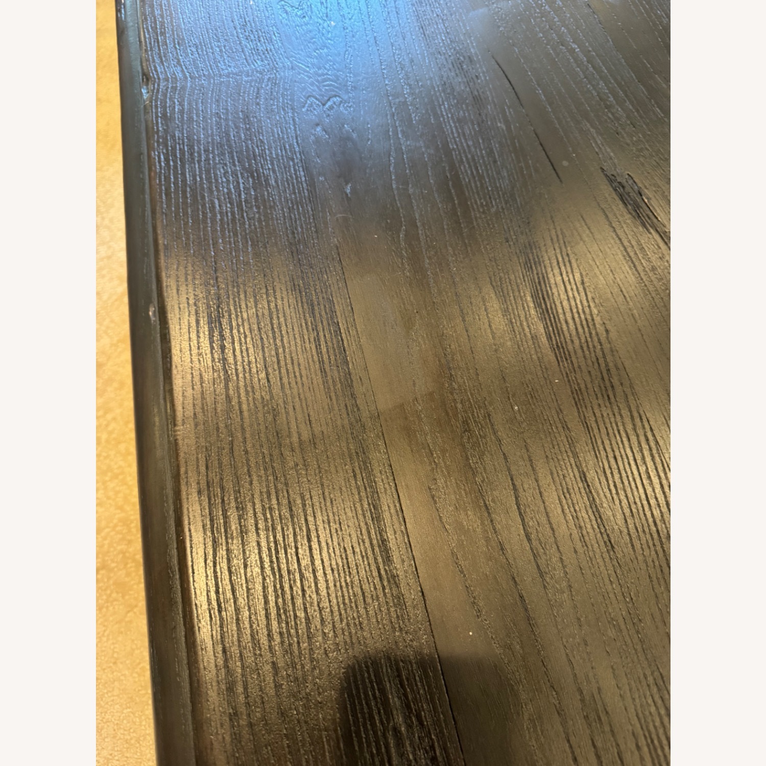 Restoration Hardware Black Wood Coffee Table - image-6