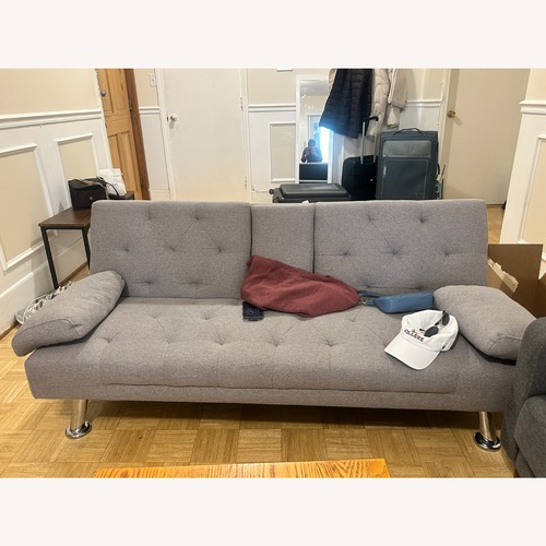 Used Wayfair Light Gray Fabric 3+ Piece Sectional for sale on AptDeco