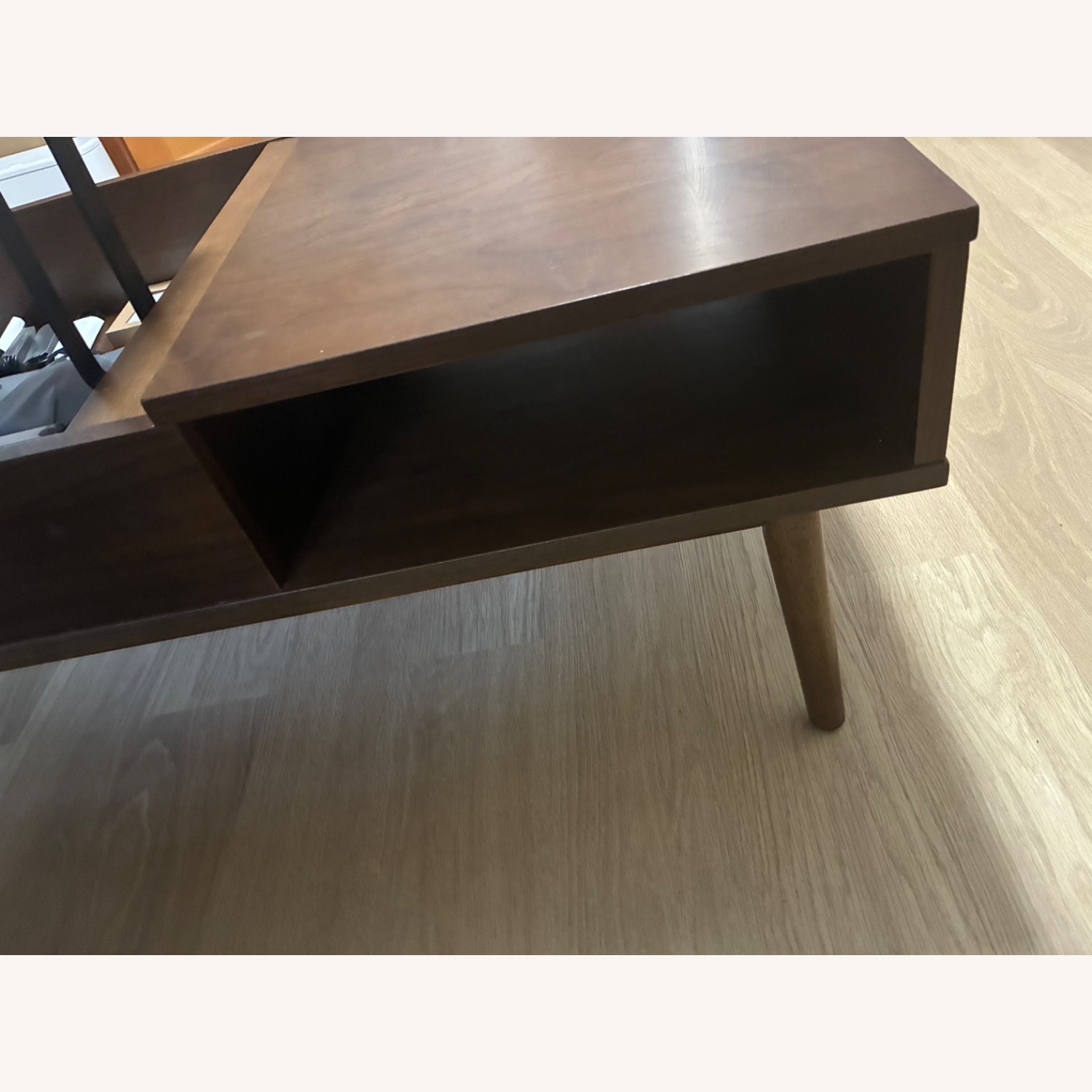 Bob's Discount Furniture Bettie Walnut Lift-Top Storage Coffee Table - image-3