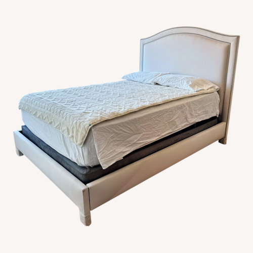 Used Ethan Allen Bed Frame W Nailhead Trim for sale on AptDeco