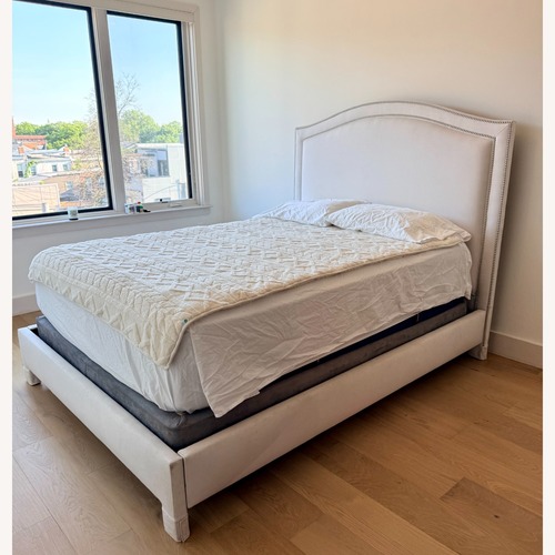 Used Ethan Allen Bed Frame W Nailhead Trim for sale on AptDeco