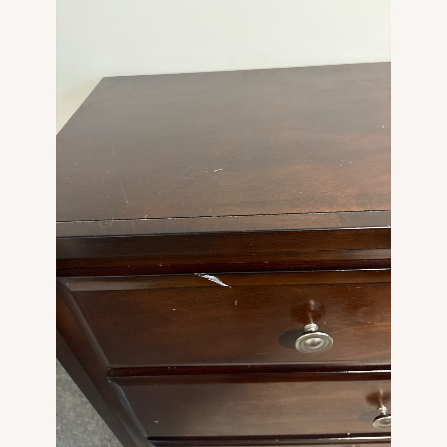 Dark Brown Wood Dresser - image-4