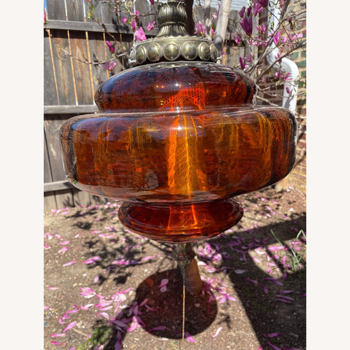 Used Vintage/Antique Dark Brown Ceiling Lamp for sale on AptDeco