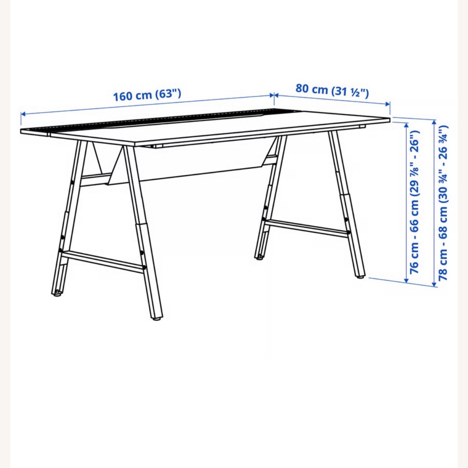 IKEA Black Desk - image-6