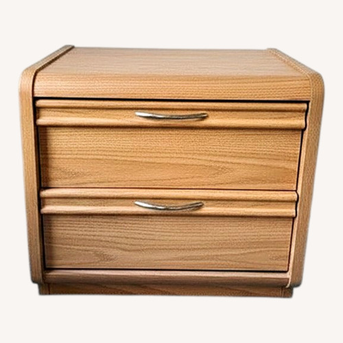 Used Pair of Natural Wood Nightstands for sale on AptDeco