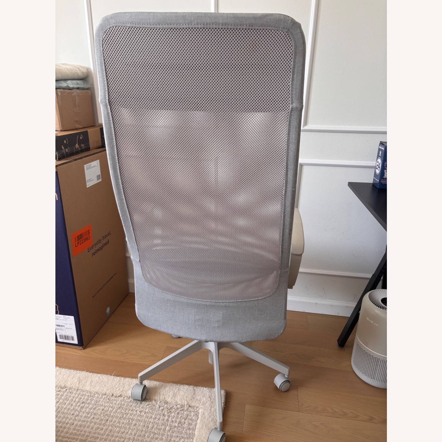 IKEA Light Gray Fabric Office Chair - image-5