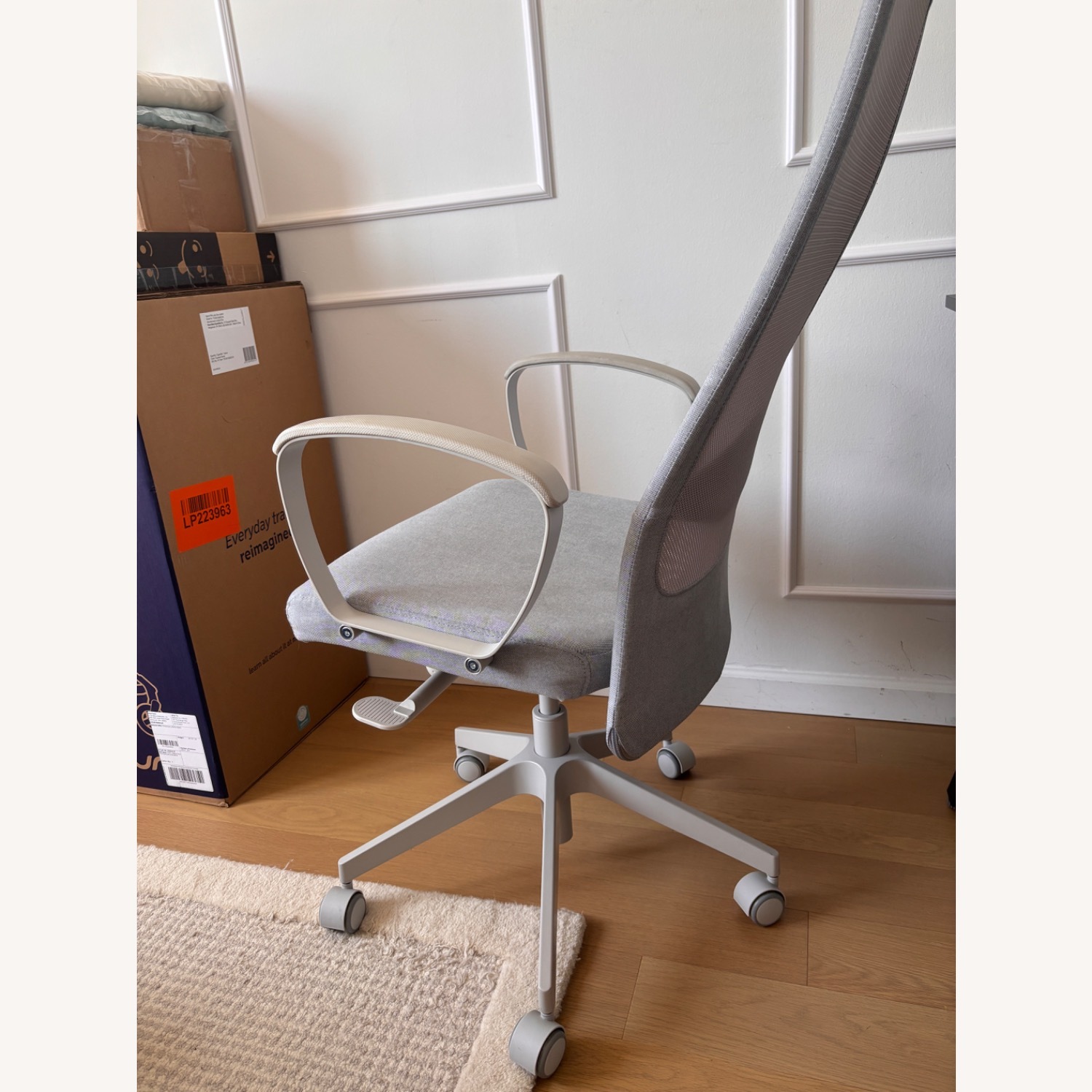 IKEA Light Gray Fabric Office Chair - image-4