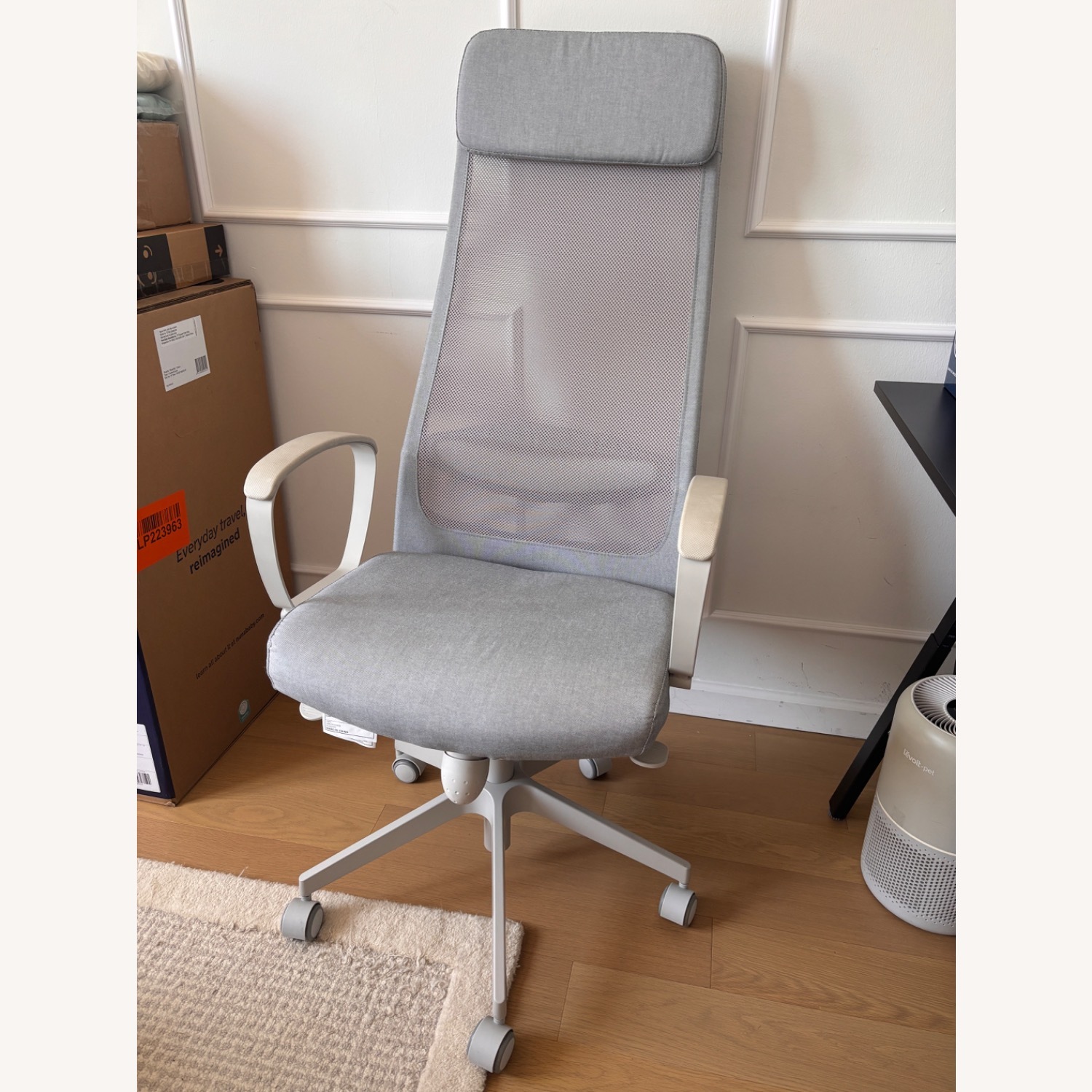 IKEA Light Gray Fabric Office Chair - image-3