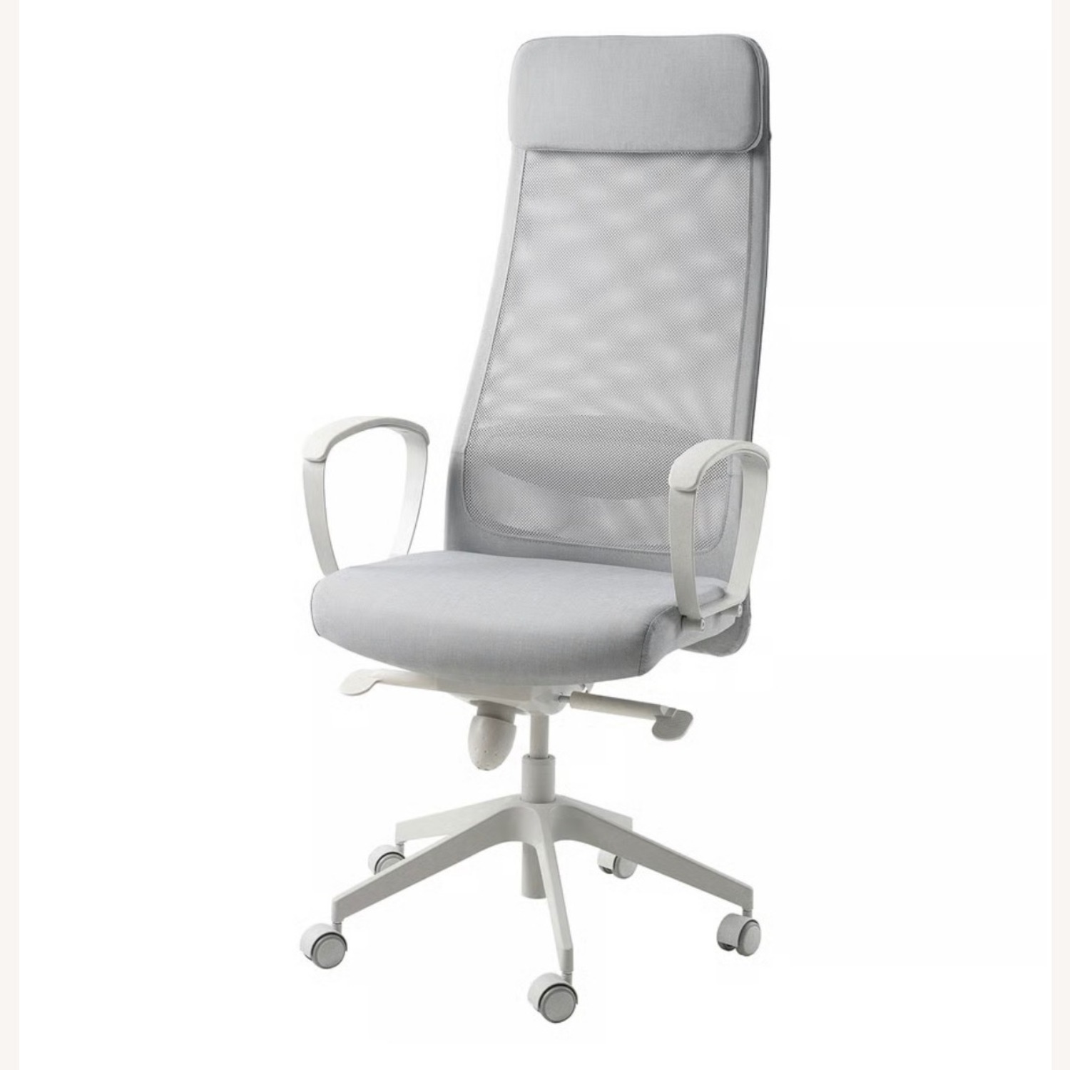 IKEA Light Gray Fabric Office Chair - image-1