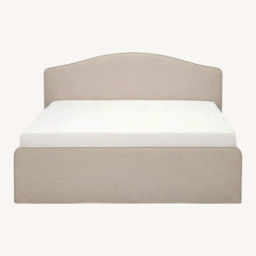 Used IKEA Ramnefjäll Natural Fabric Full Bed for sale on AptDeco