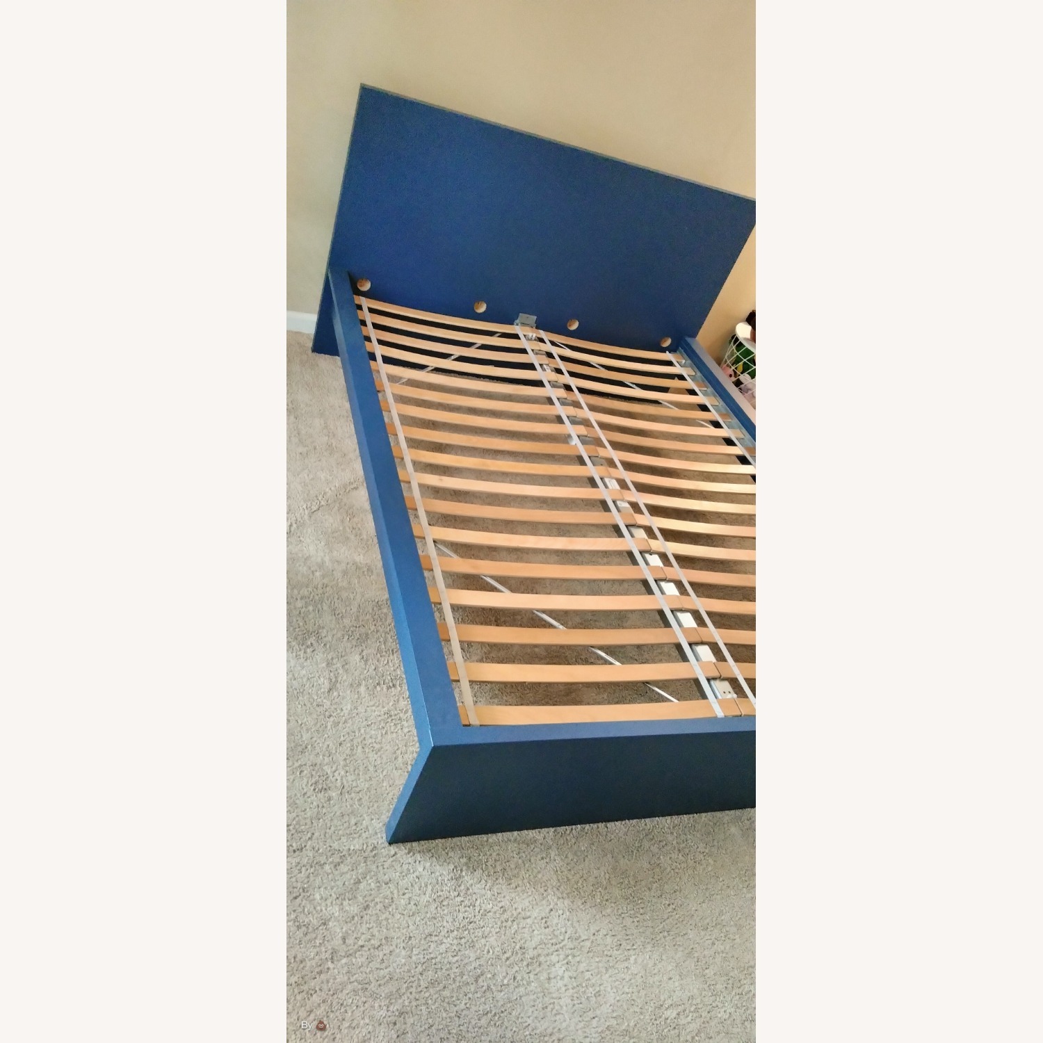 IKEA Malm Blue Queen Bed - image-7
