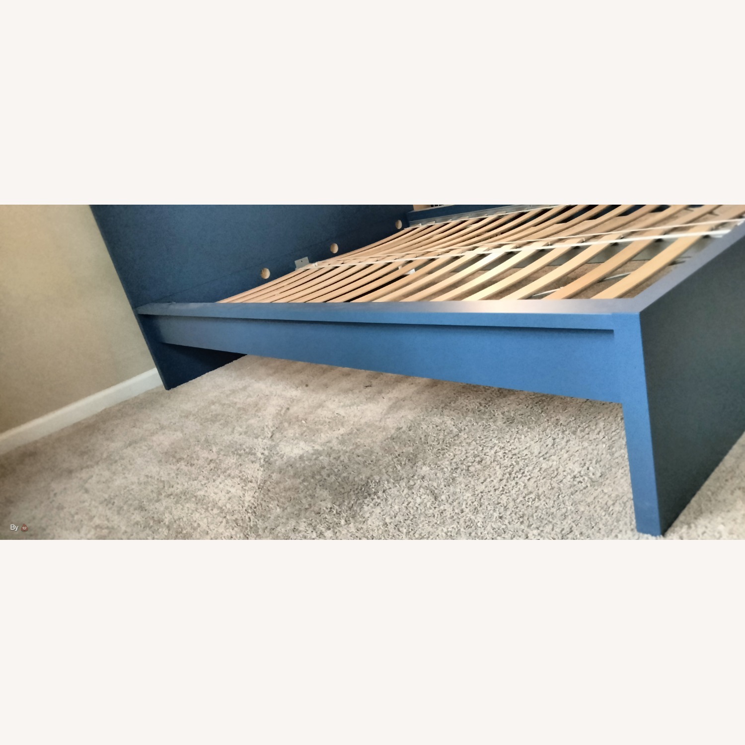 IKEA Malm Blue Queen Bed - image-2