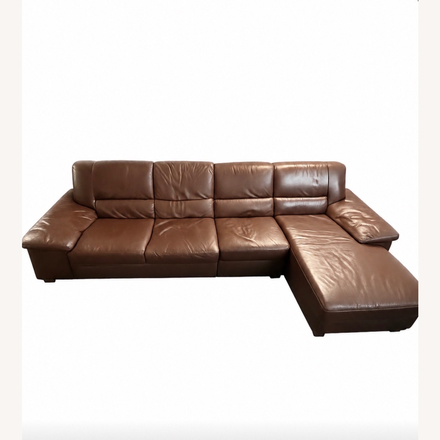 Leather 3 Piece Sectional Sofa - image-1