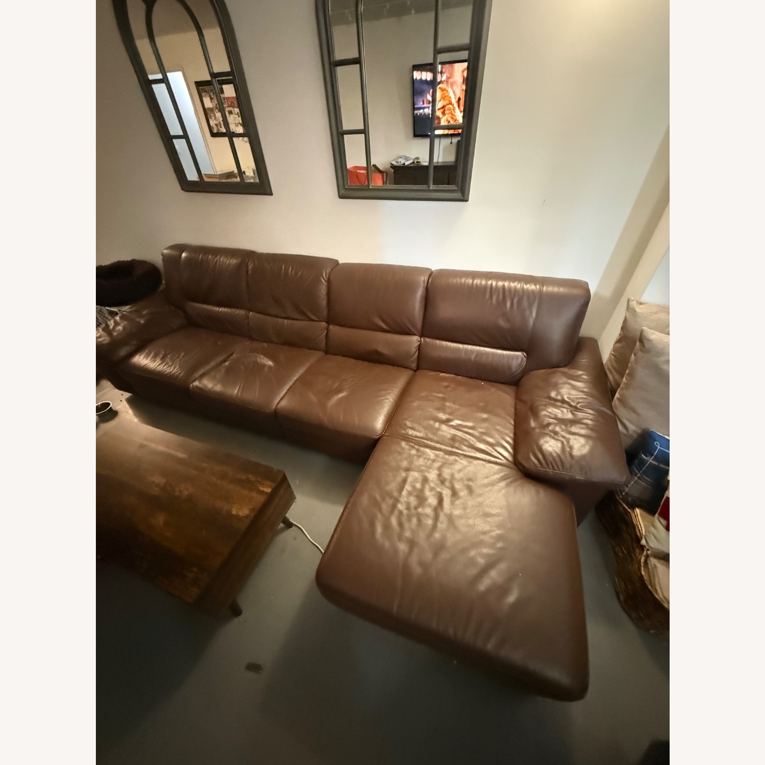 Leather 3 Piece Sectional Sofa - image-3