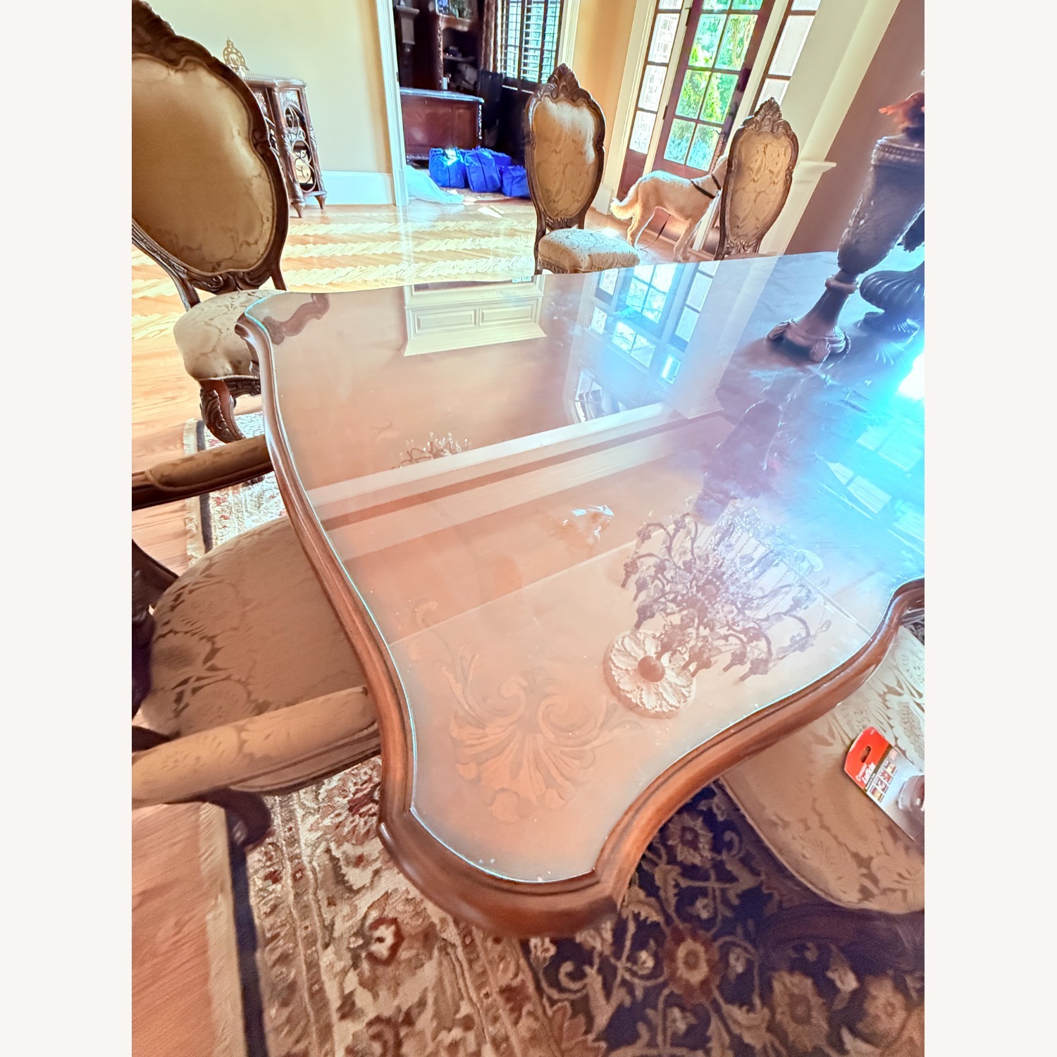 AICO Villa Valencia Dining Table with 8 Chairs - image-4