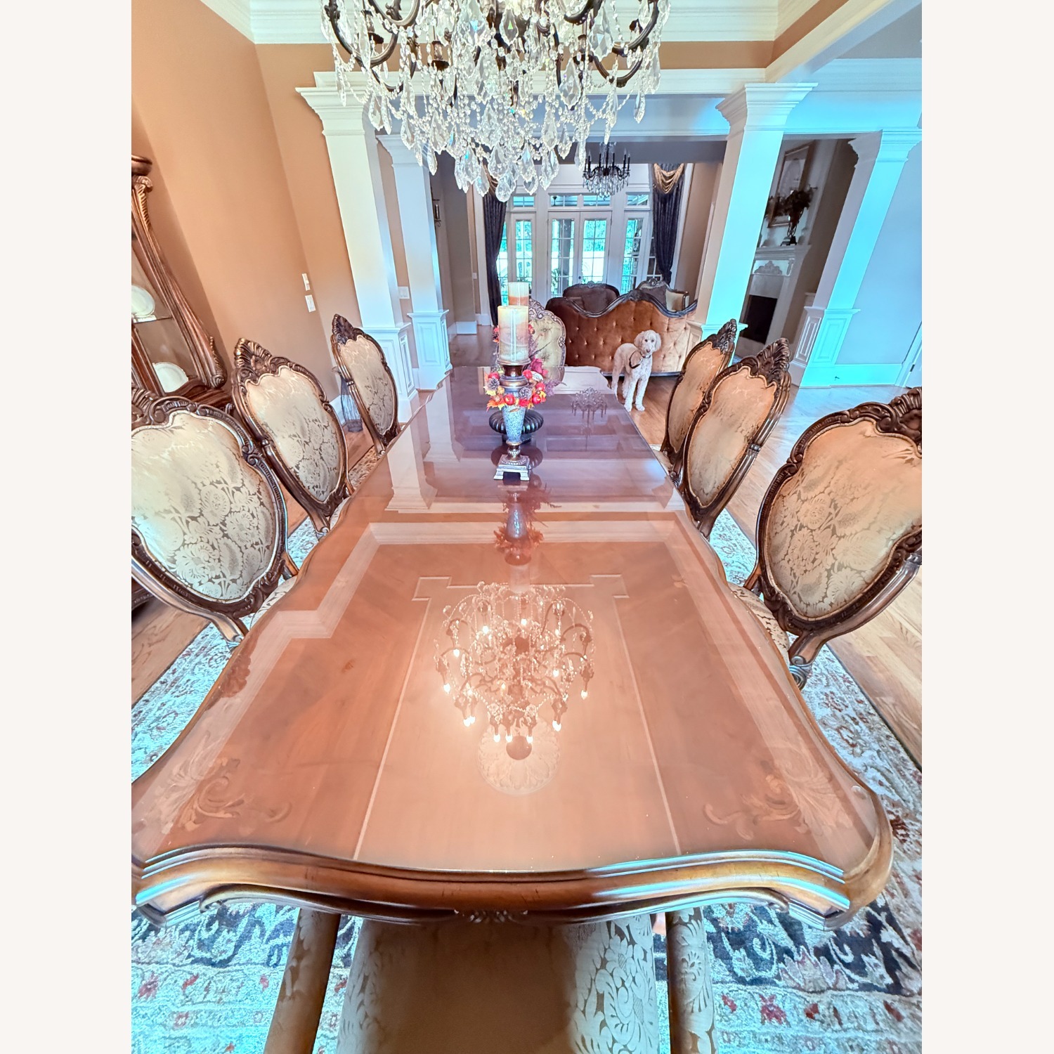 AICO Villa Valencia Dining Table with 8 Chairs - image-5