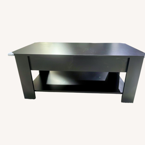 Used Black Wood Coffee Table for sale on AptDeco