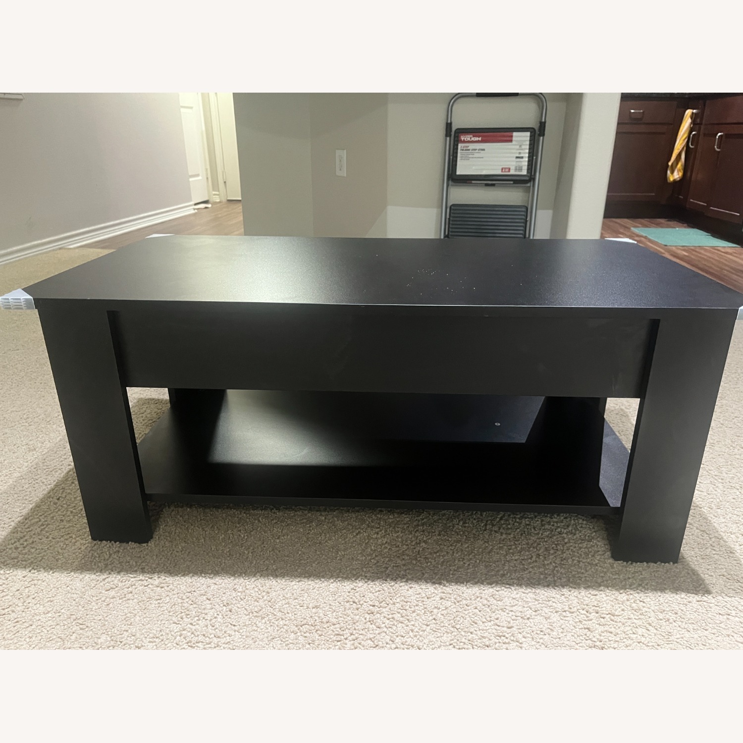 Black Wood Coffee Table - image-1