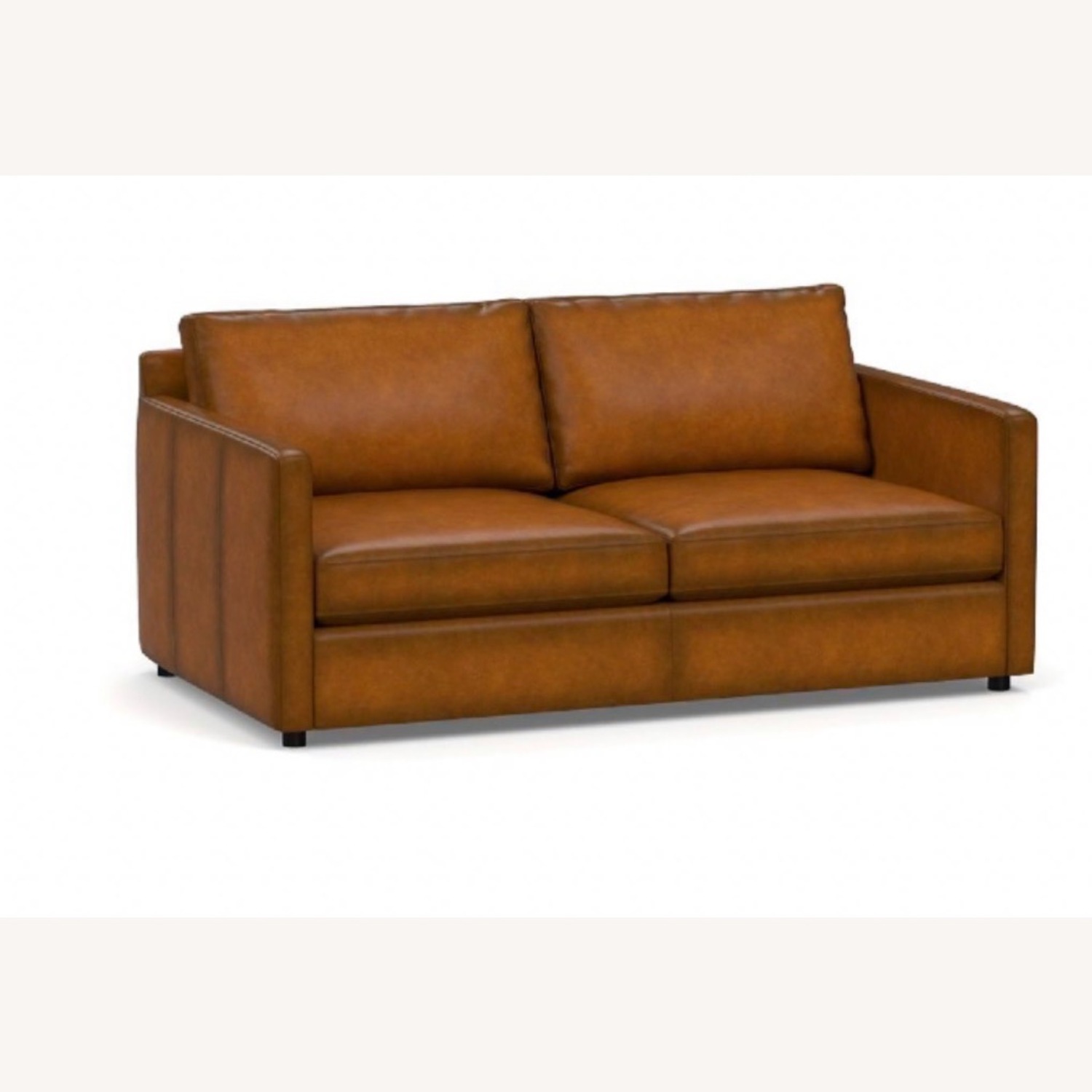 Pottery Barn Pacifica Leather Loveseat 69” - image-3