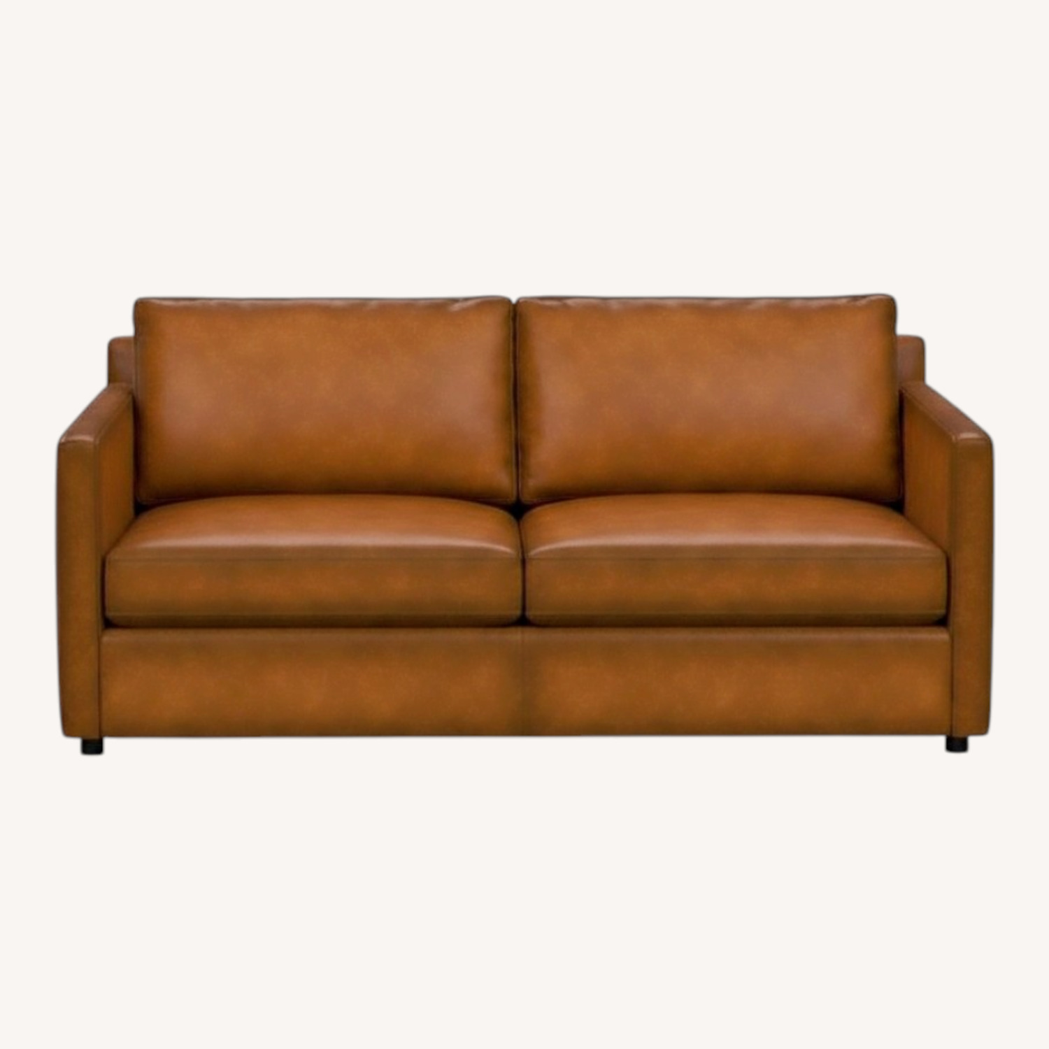 Pottery Barn Pacifica Leather Loveseat 69” - image-0