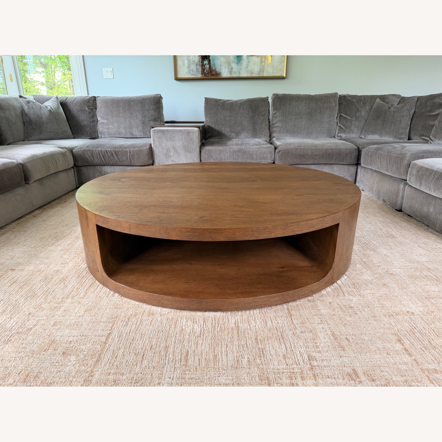 Restoration Hardware Oslo Brown Oak Wood Table - image-1