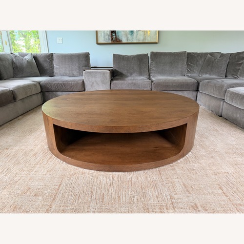 Used Restoration Hardware Oslo Brown Oak Wood Table for sale on AptDeco