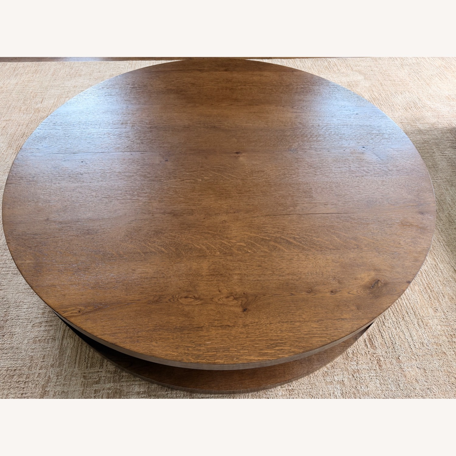 Restoration Hardware Oslo Brown Oak Wood Table - image-4
