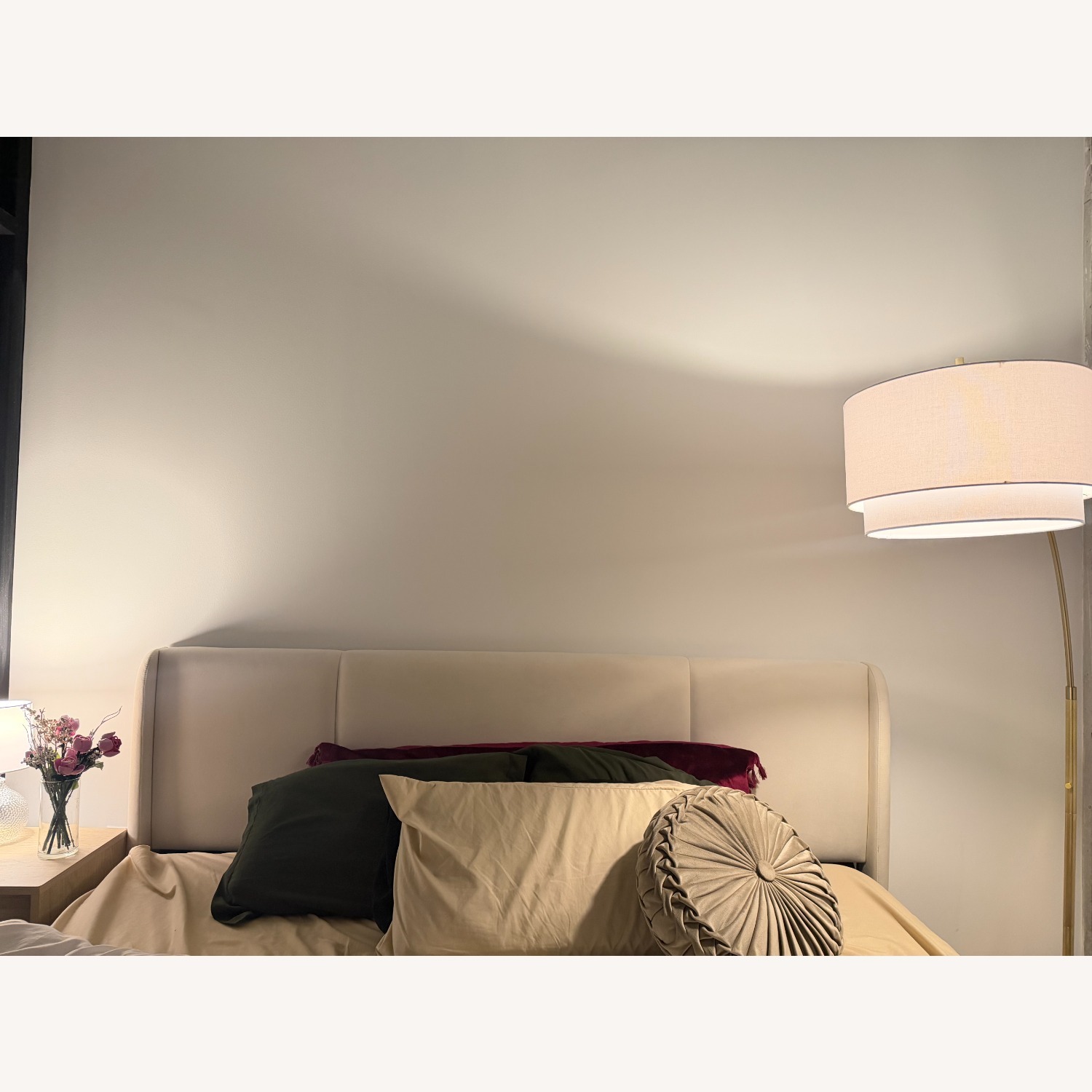 Wayfair White Fabric King Bed - image-4