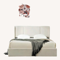 Wayfair White Fabric King Bed