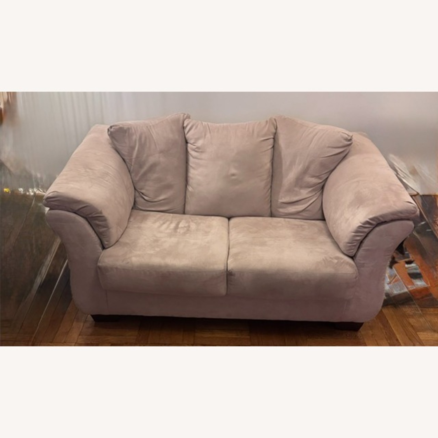 Raymour & Flanigan Natural Loveseat - image-1
