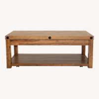 Bob's Discount Furniture Sonoma Natural Lift-Top Storage Coffee Table