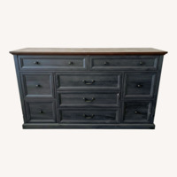 Dark Wood 9 Dresser 