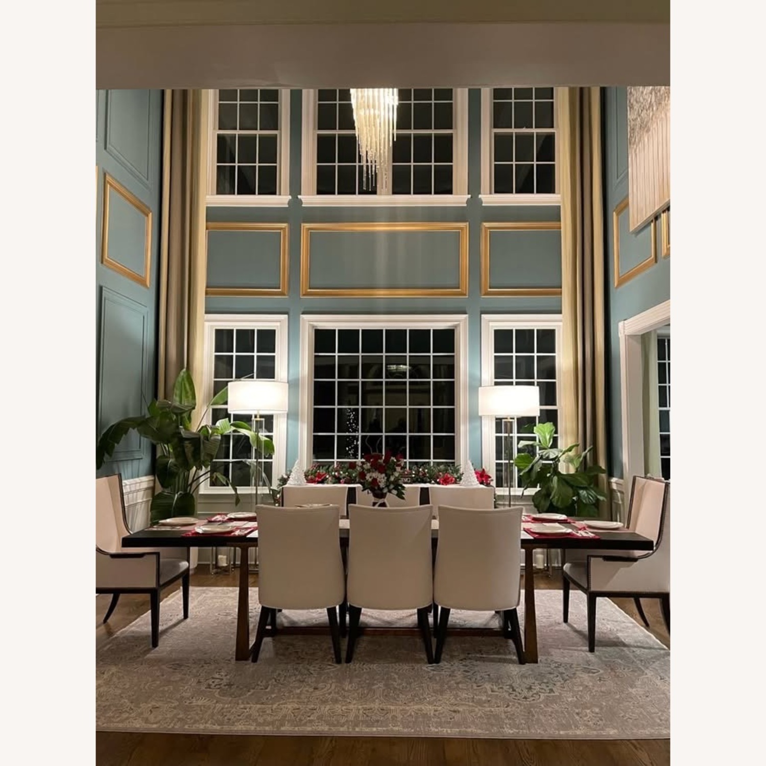 Restoration Hardware T-Brace Rectangular Extension Dining Table - image-2