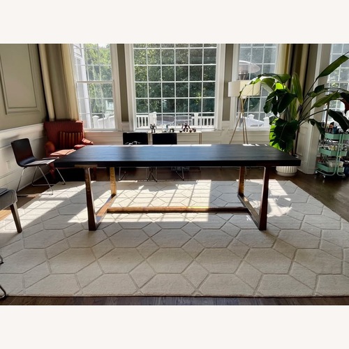 Used Restoration Hardware T-Brace Rectangular Extension Dining Table for sale on AptDeco