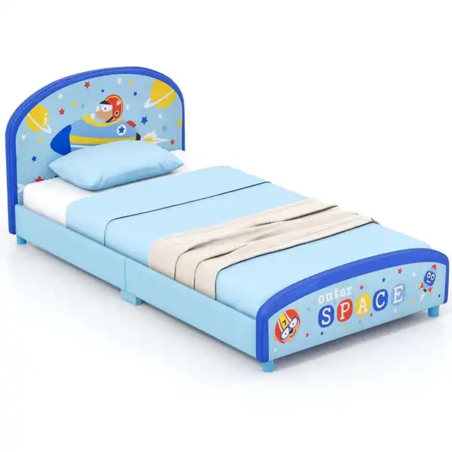 Bed Bath & Beyond Space Adventures Blue Wood Twin Bed - image-6