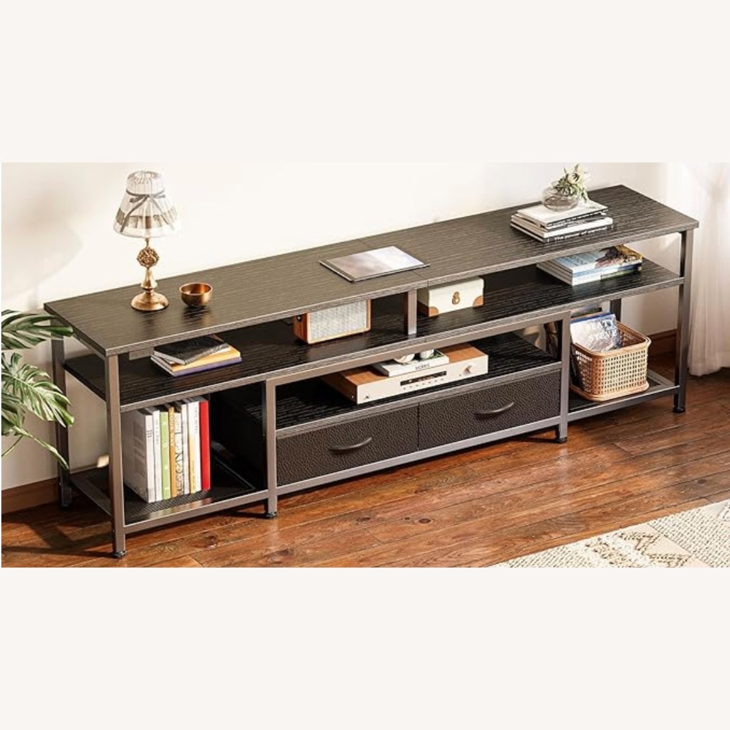 Amazon 63 inch TV Stand Entertainment Center - image-1