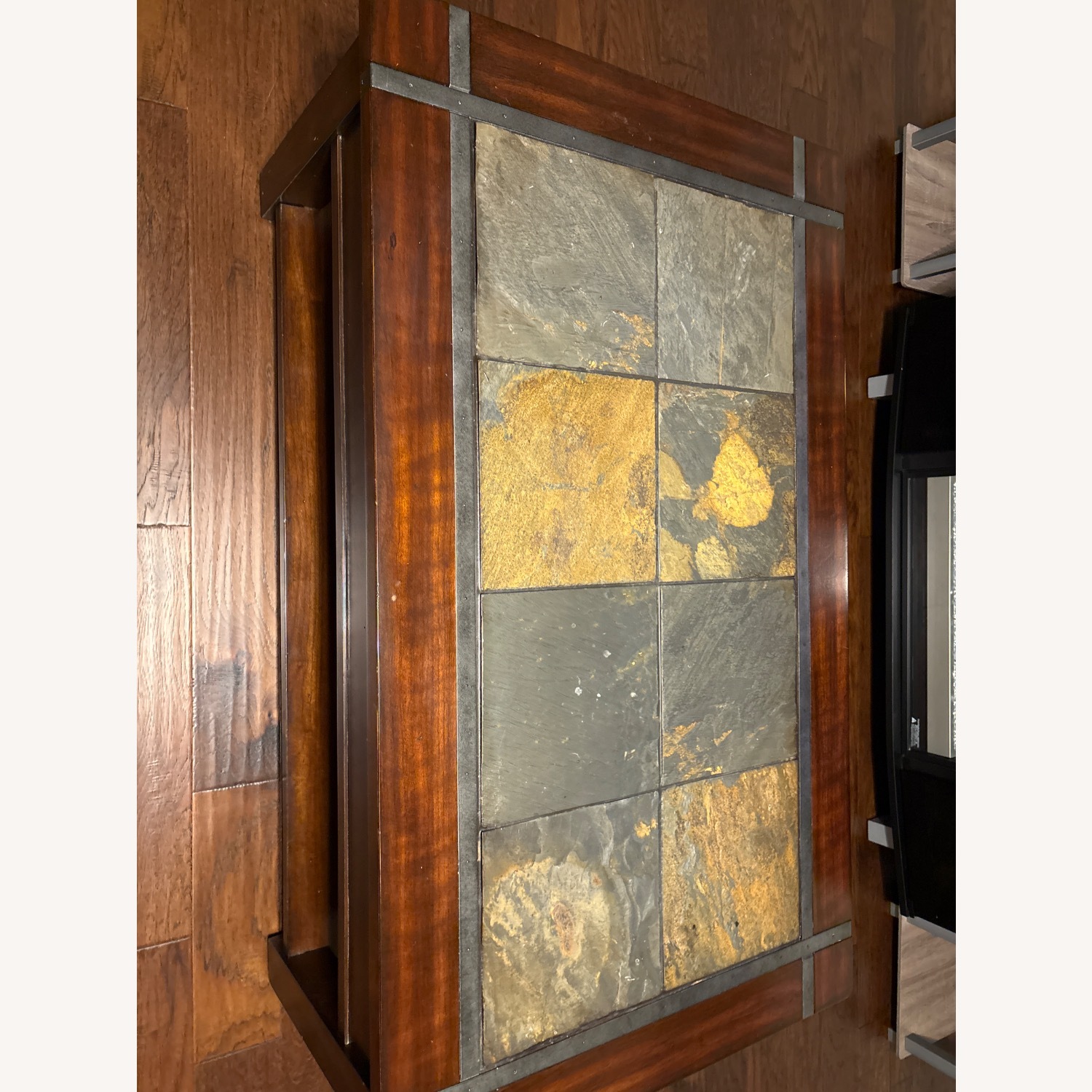Value City Furniture Dark Brown Wood Coffee Table - image-1