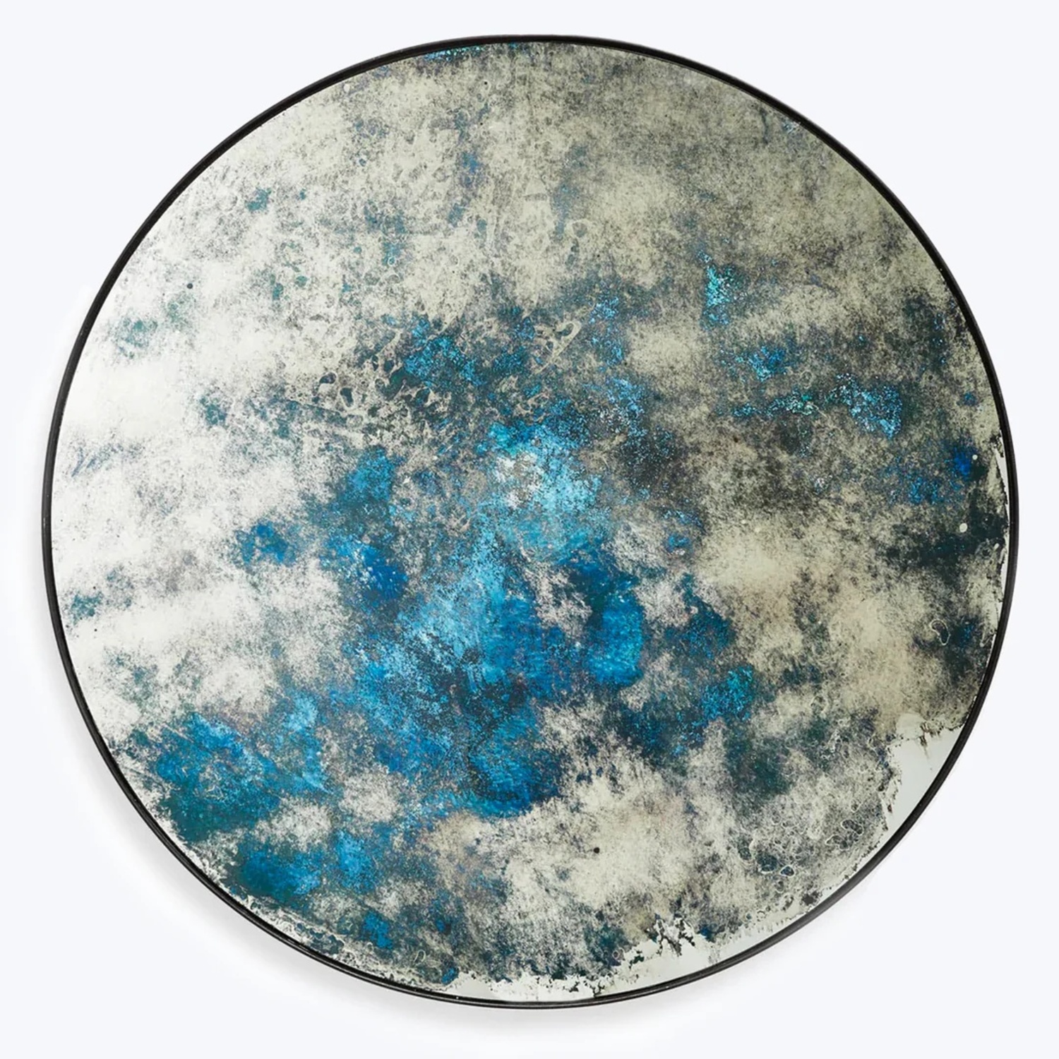 ABC Carpet and Home Large Round Antiqued Mirror - image-5