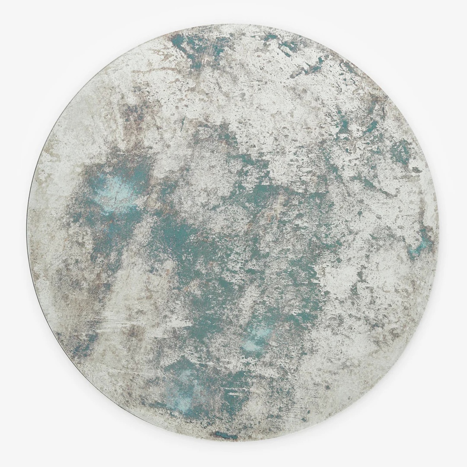 ABC Carpet and Home Large Round Antiqued Mirror - image-4