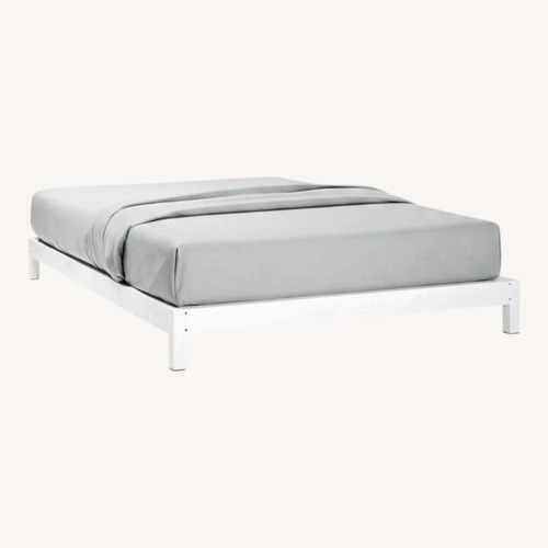 Used CB2 Simple White Metal Full Bed for sale on AptDeco