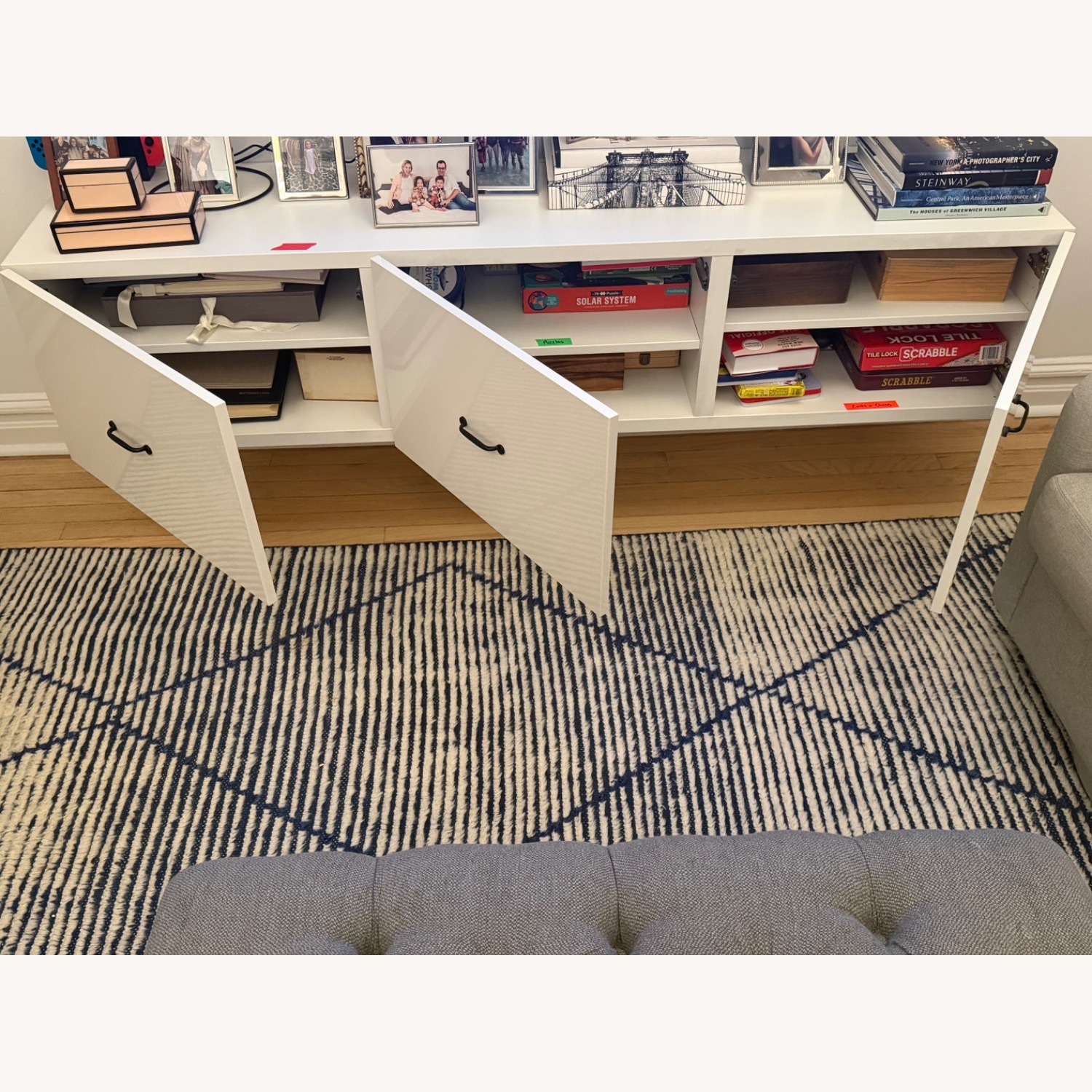 White Media Console / TV Stand - image-3