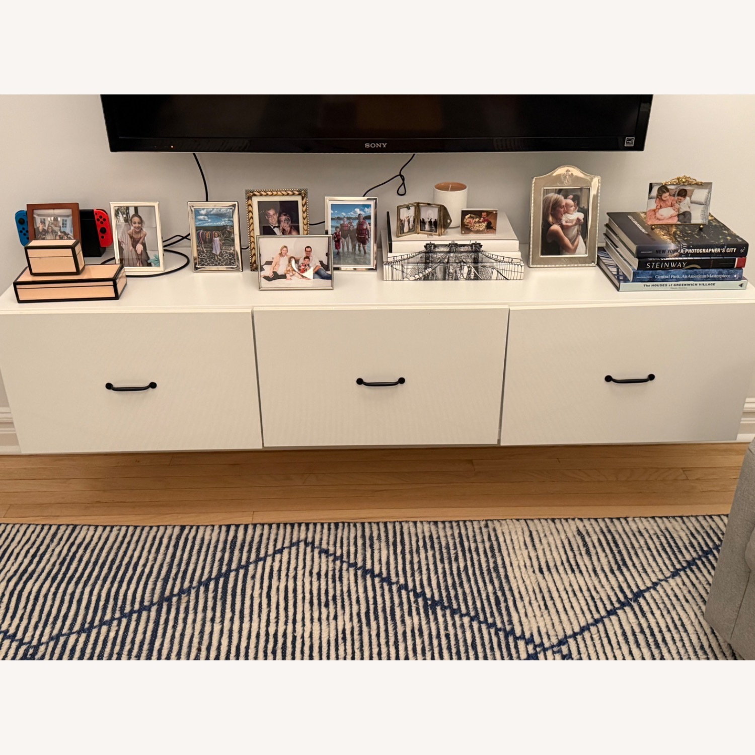 White Media Console / TV Stand - image-2